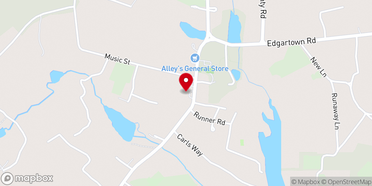 Map showing location of Grange Hall