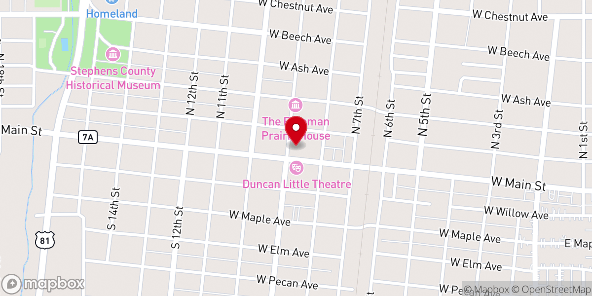 Map showing location of Crestview Full Gospel Penetcostal Holiness Church