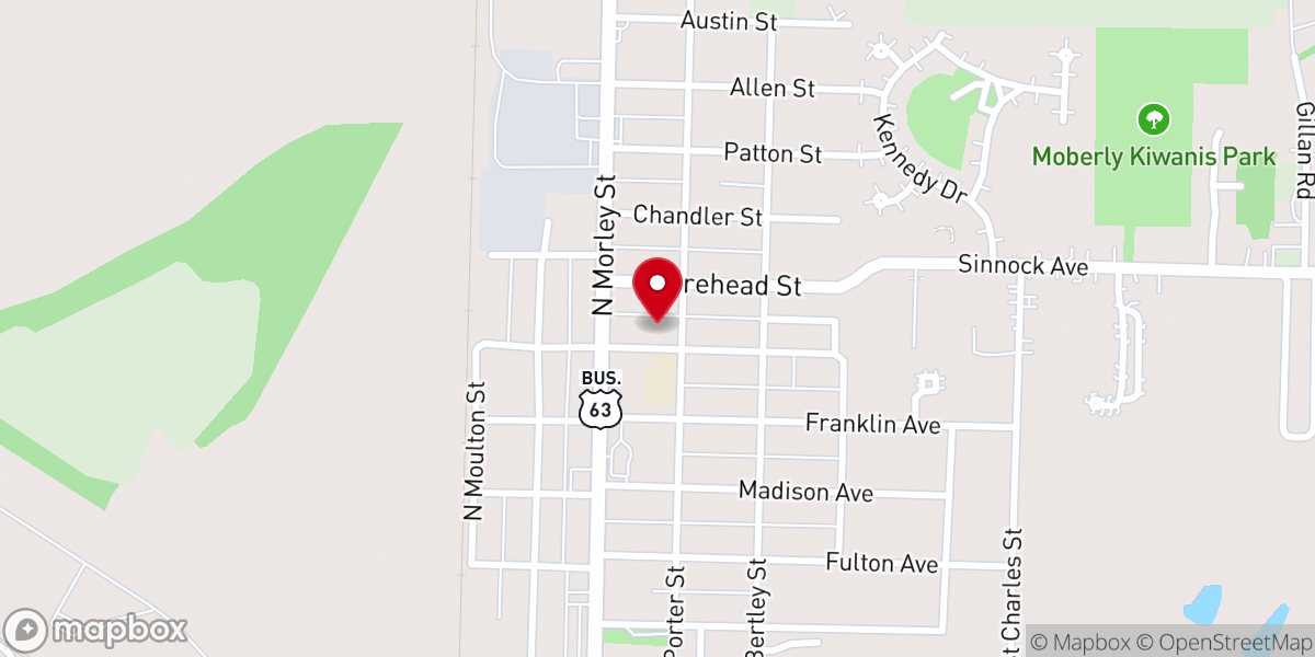 Map showing location of Jefferson Avenue United Methodist