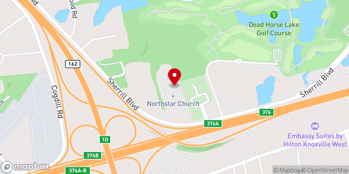 Map showing location of Northstar Church