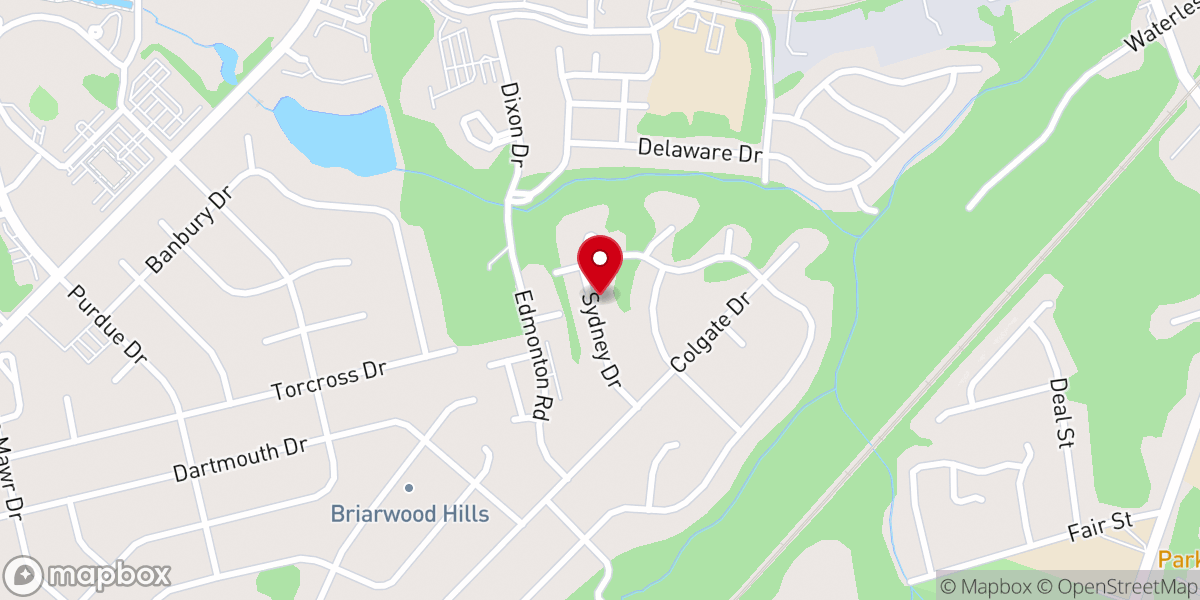 Map showing location of Fellowship Gospel Hour Church