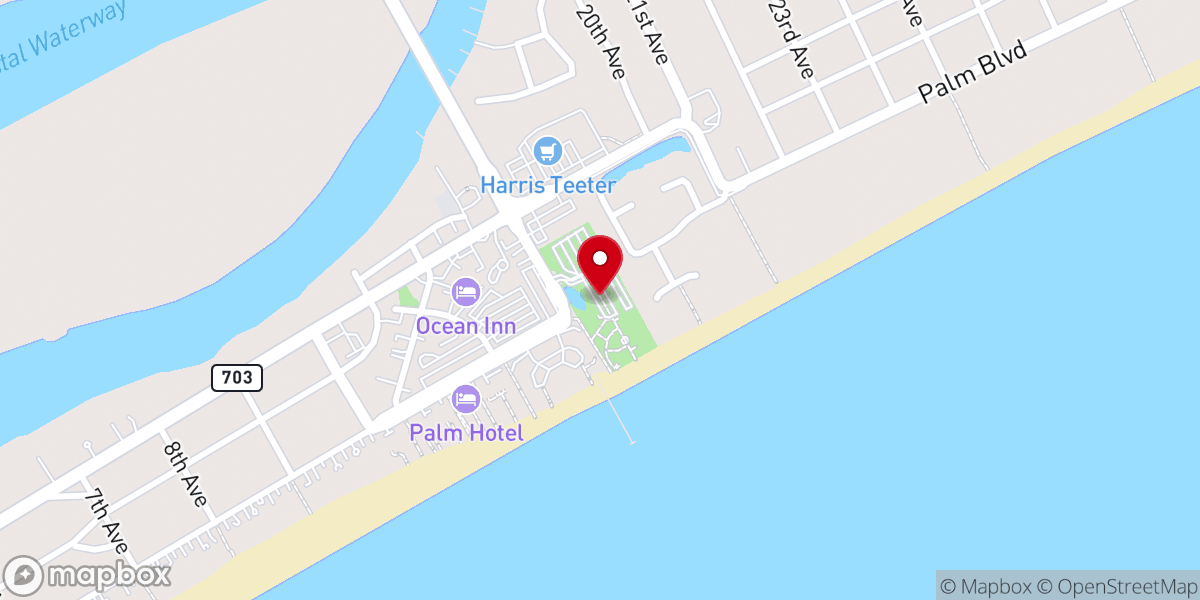 Map showing location of Isle of Palms County Park