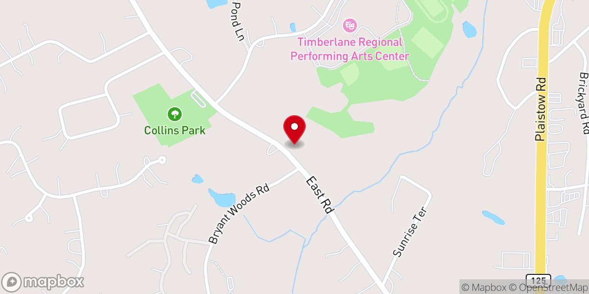 Map showing location of Pentucket Baptist Church