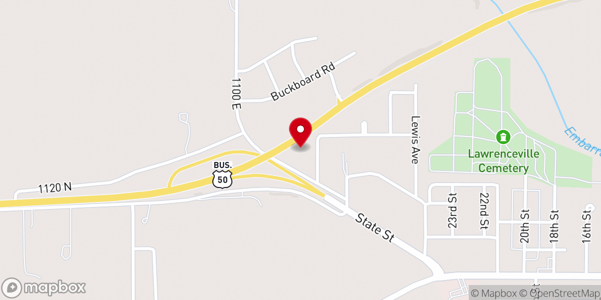 Map showing location of Central Christian Church