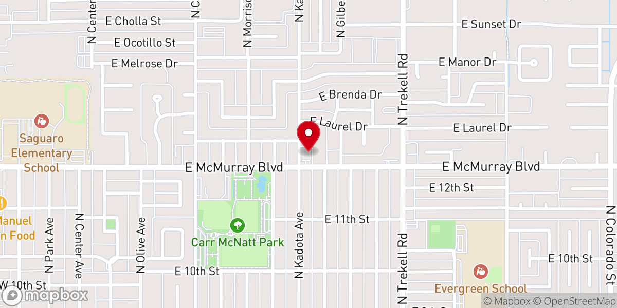 Map showing location of St Peter's Episcopal Church
