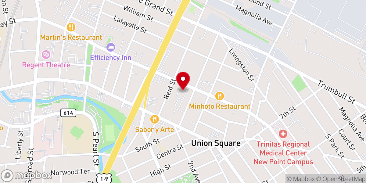 Map showing location of Santa Isabel Lutheran Church