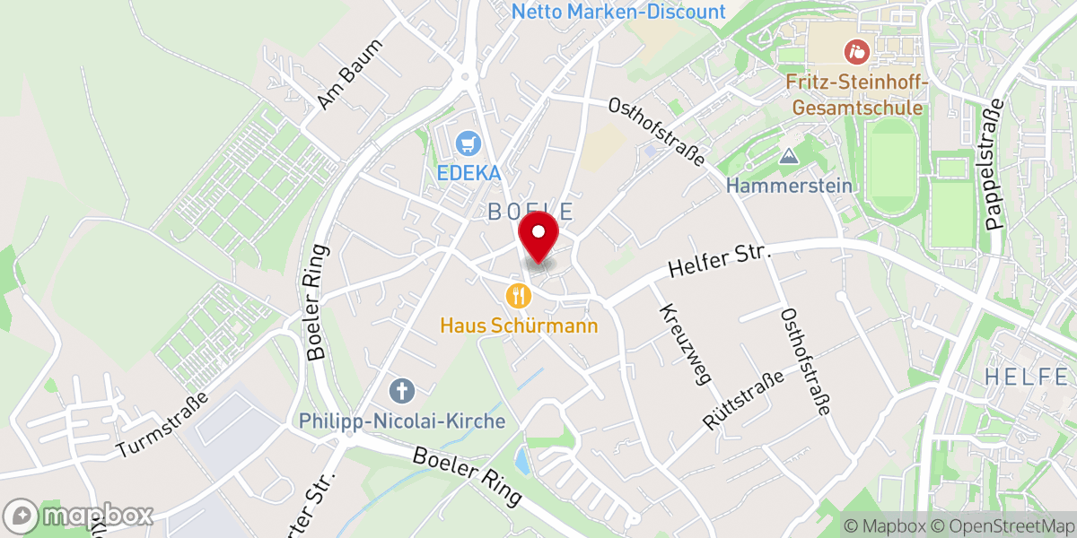 Map showing location of ANSKAR-Kirche Hagen, Evangelische Freie Gemeinde