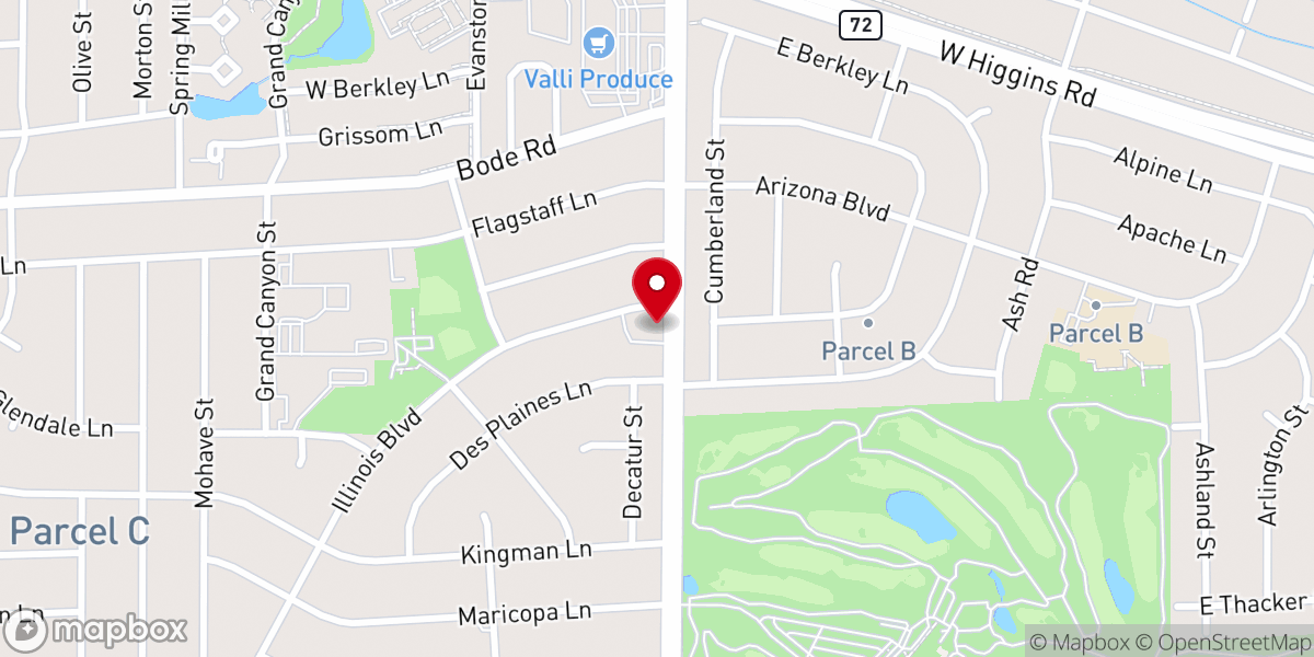 Map showing location of Summitview Christian Church