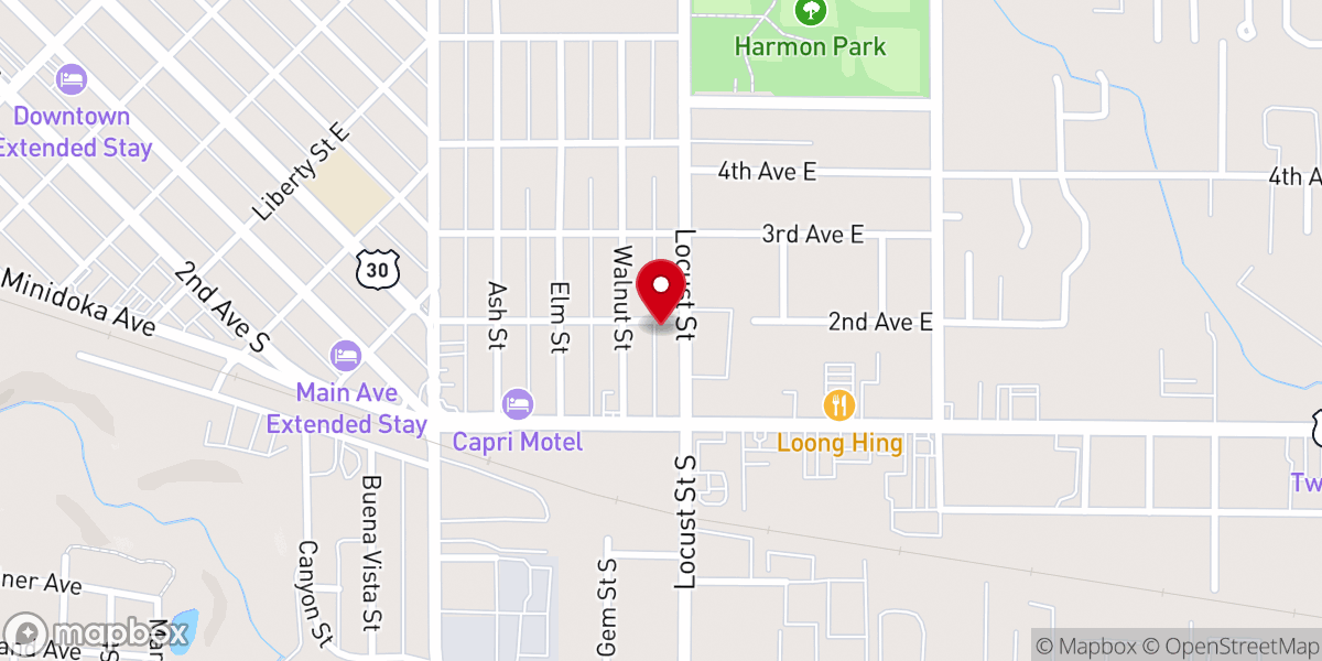 Map showing location of Higher Ground Ministries
