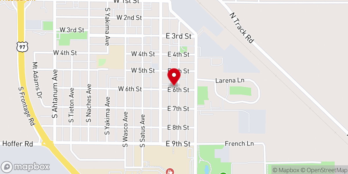 Map showing location of Wapato Spanish SDA Church