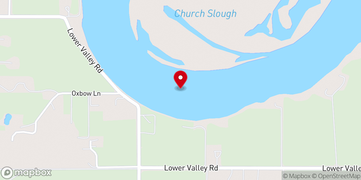 Map showing location of Church Slough