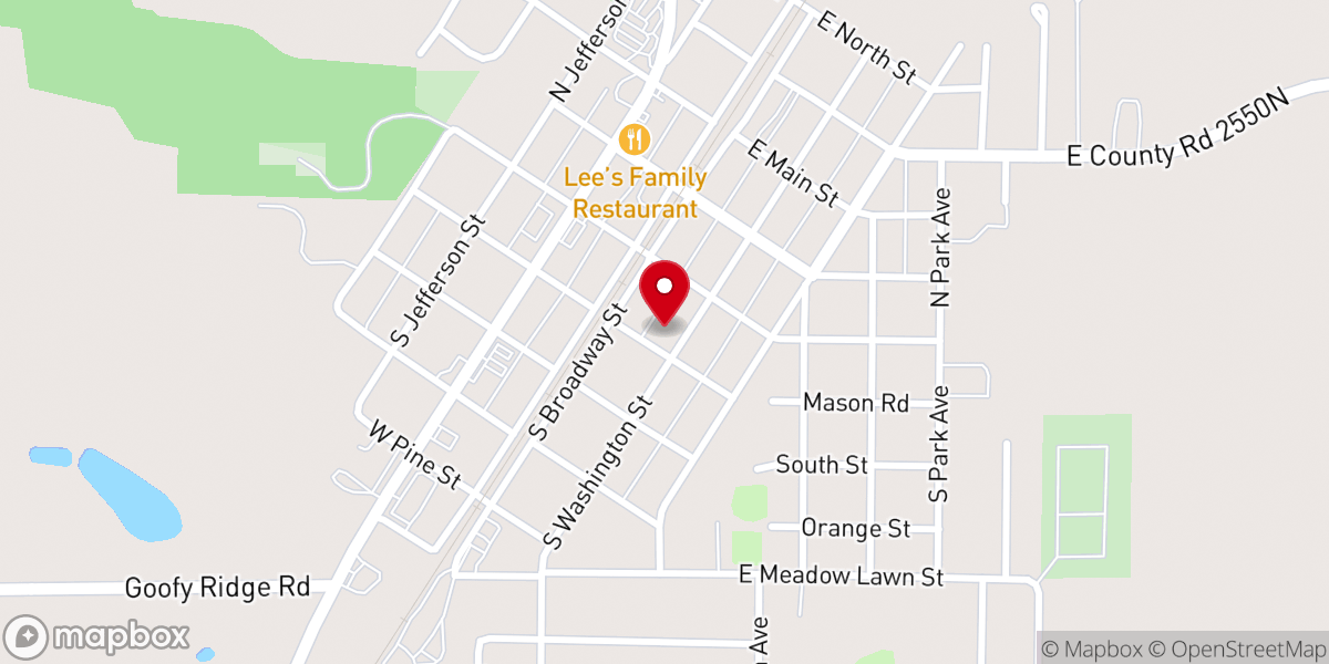 Map showing location of Community United Methodist Church