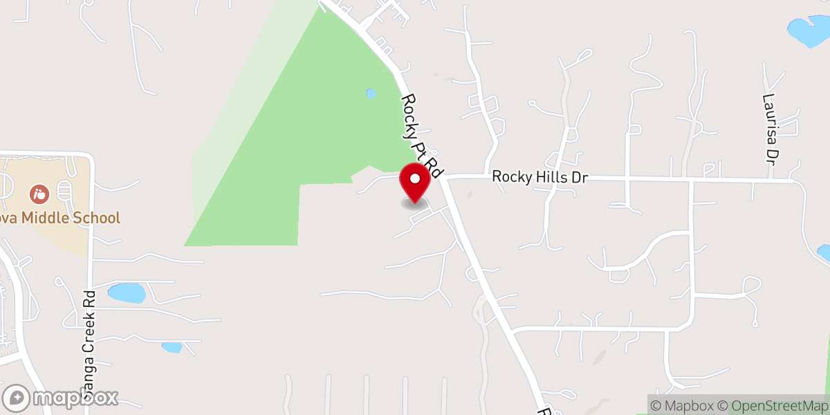 Map showing location of The Grove at Red Oak Lake
