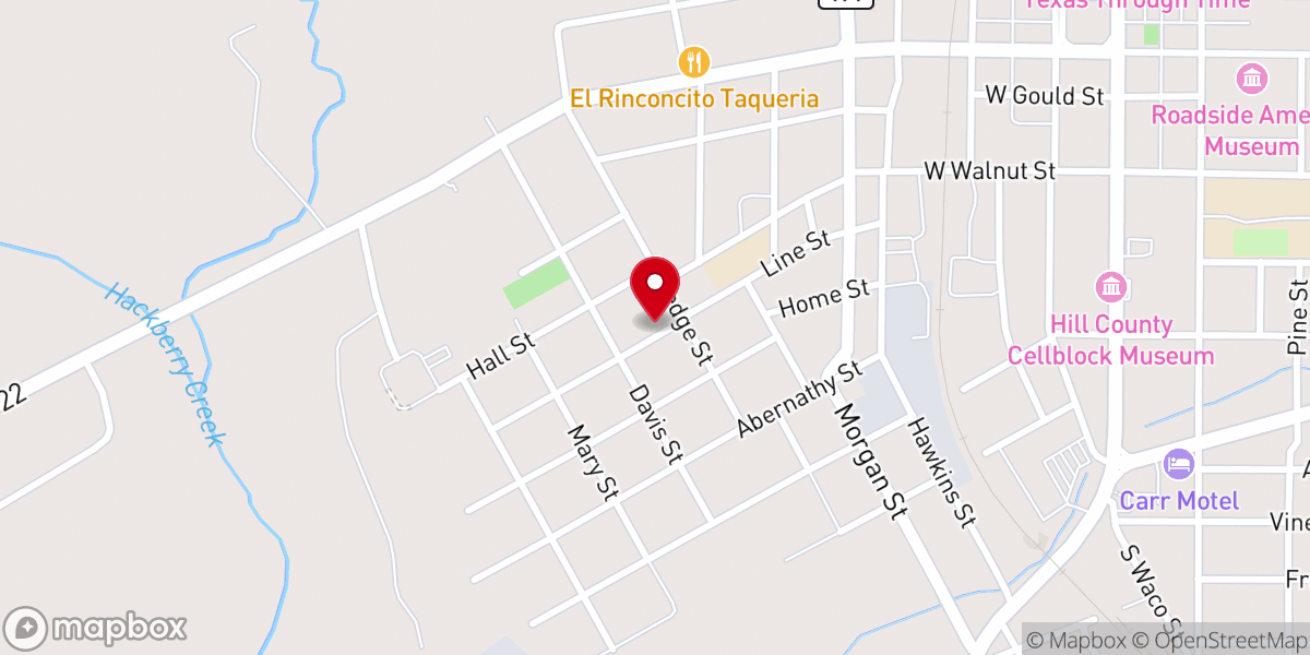 Map showing location of Line Street Methodist Church