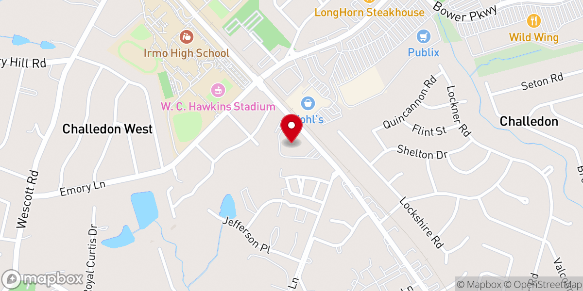 Map showing location of McGregor Presbyterian Church