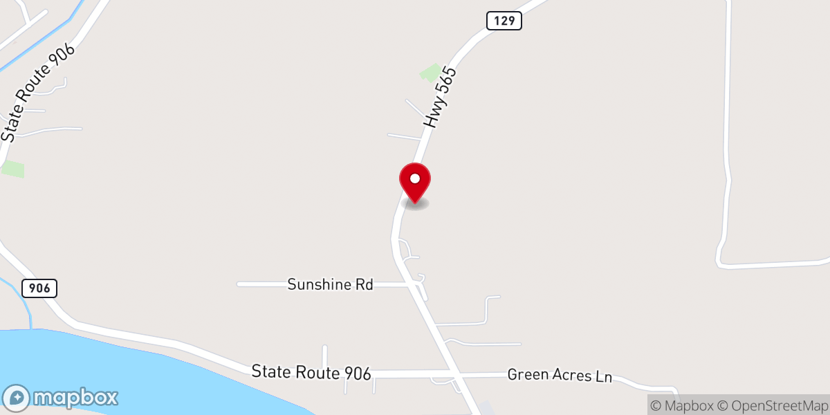Map showing location of Monterey Pentecostal Faith Temple