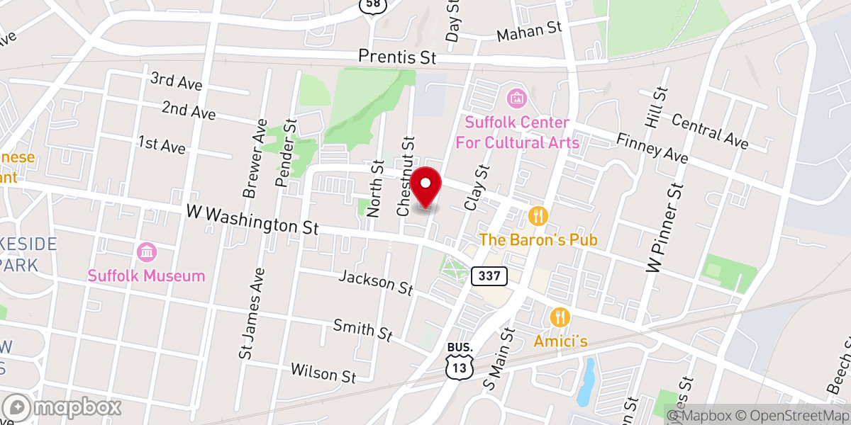 Map showing location of Macedonia AME Church