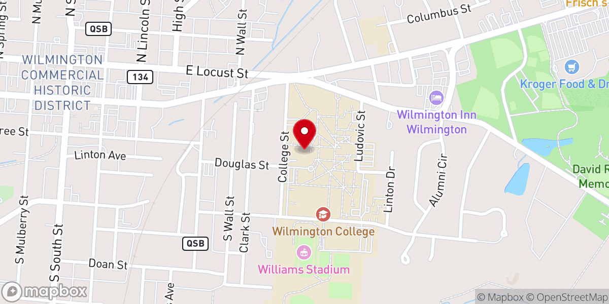 Map showing location of Campus Friends Meeting