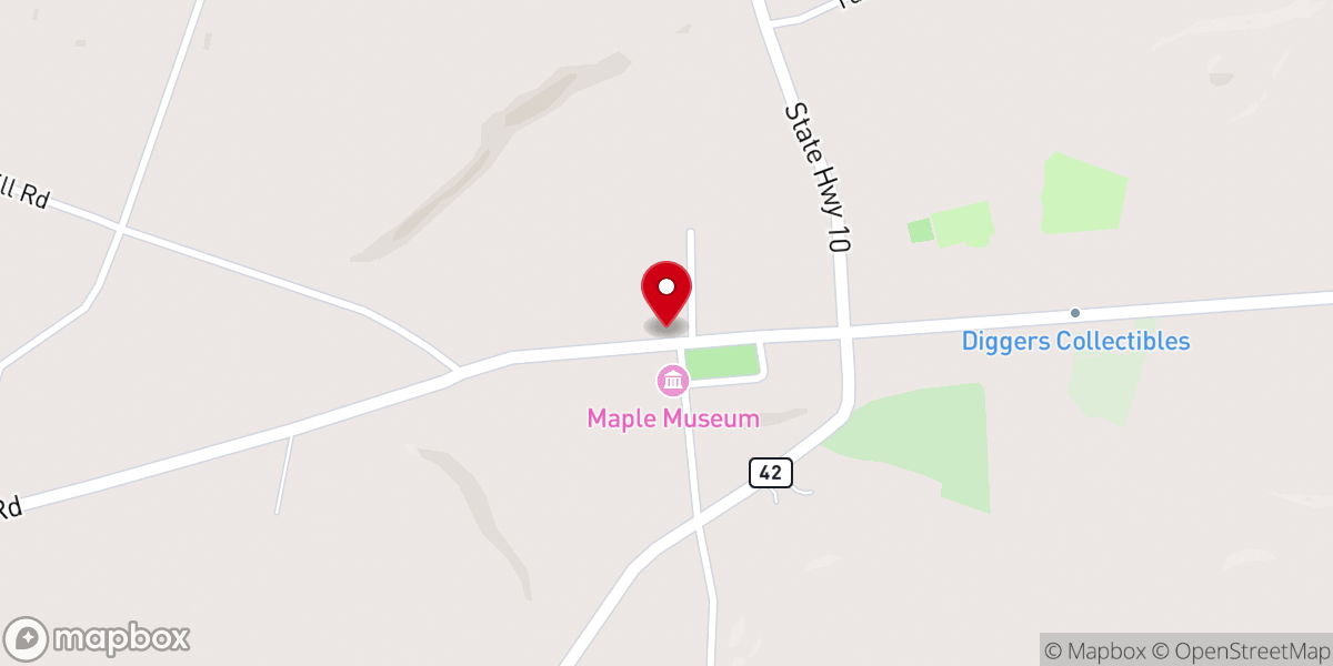 Map showing location of The Breakfast Club