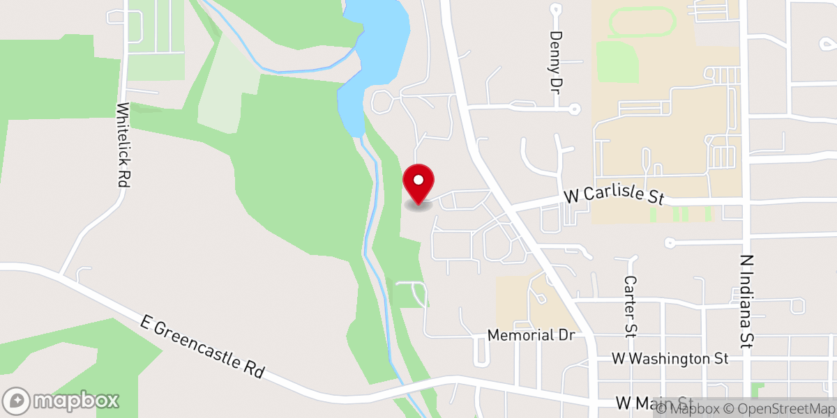 Map showing location of Shining Light Church