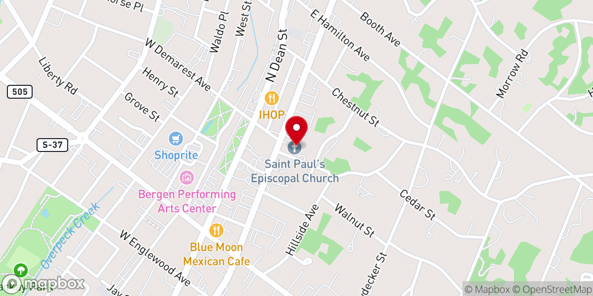 Map showing location of Saint Michael Ethiopian Orthodox Church