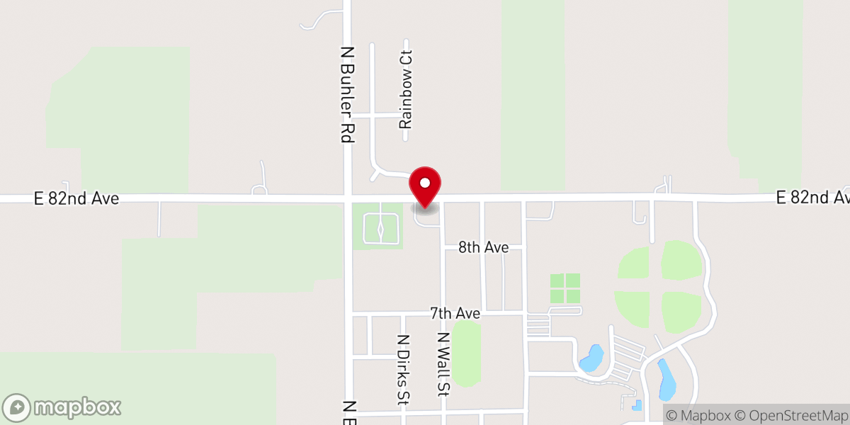 Map showing location of Lighthouse Bible Church