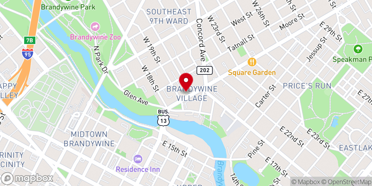 Map showing location of Faith Chapel Inc.