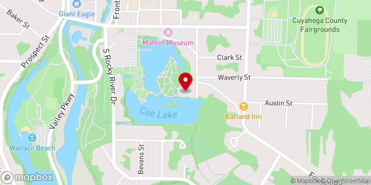Map showing location of American Legion Post 91