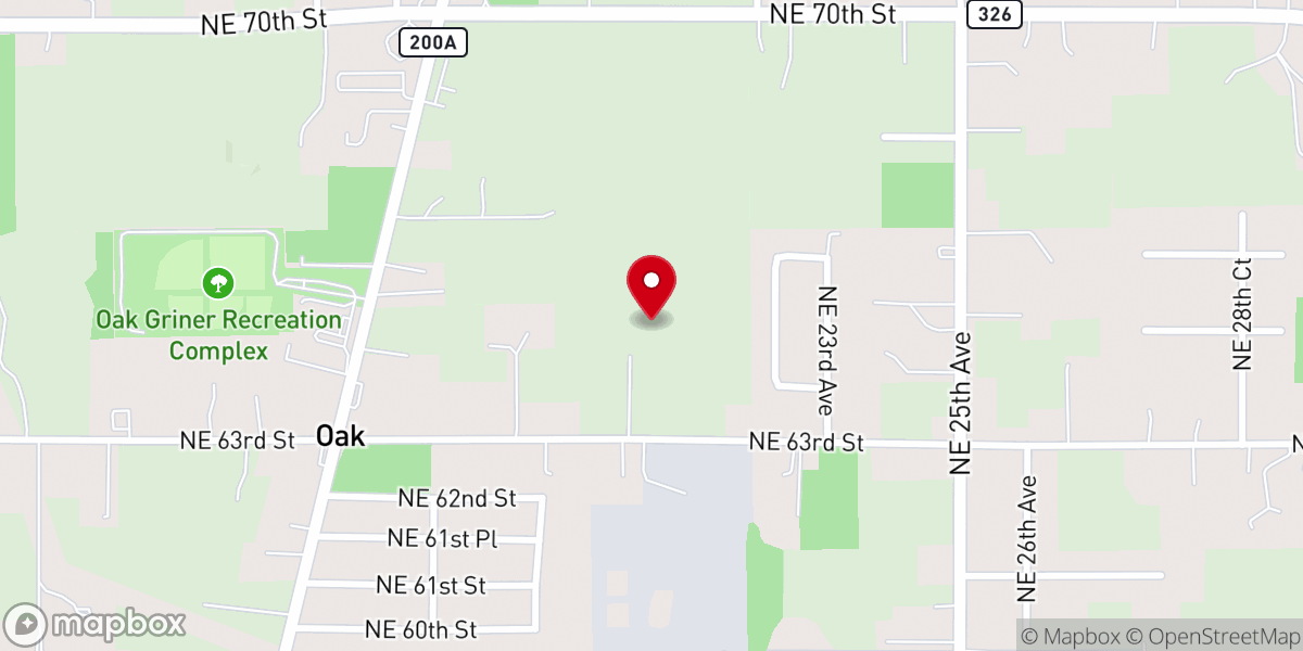Map showing location of Blue Heart Missions Inc