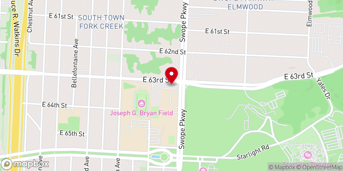 Map showing location of Pentecostal Church of God in Christ