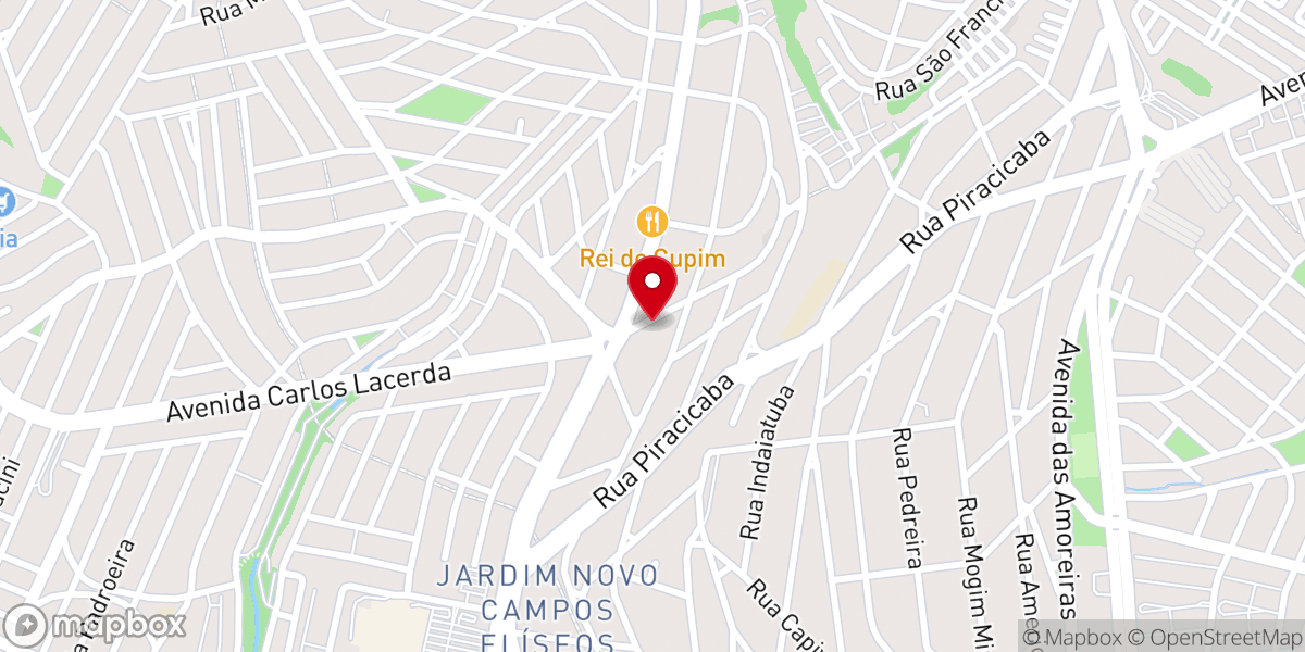 Map showing location of Igreja Evangelica da Paz Sede Regional Campinas SP