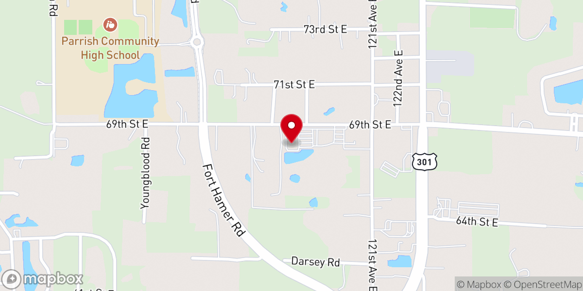 Map showing location of St Frances Cabrini Thrift Store