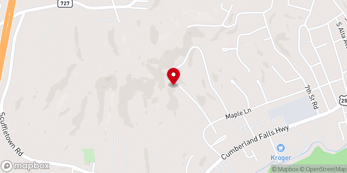 Map showing location of UMC Corbin District