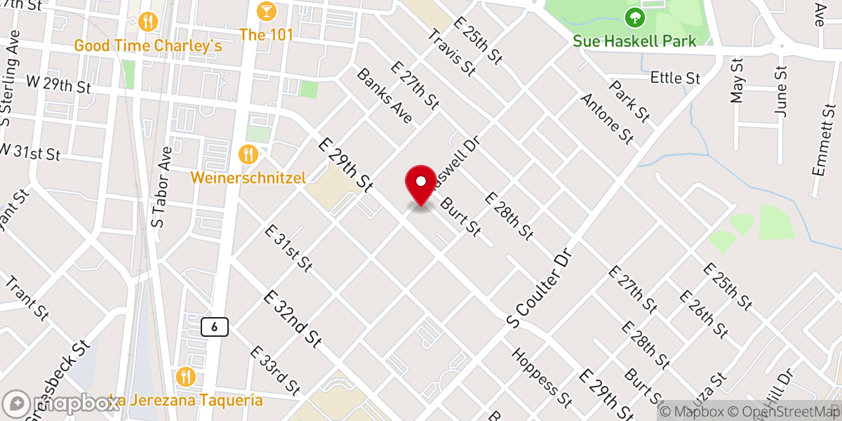 Map showing location of Spirit of Faith Church