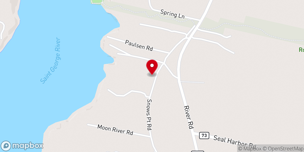 Map showing location of First Baptist Church of St George
