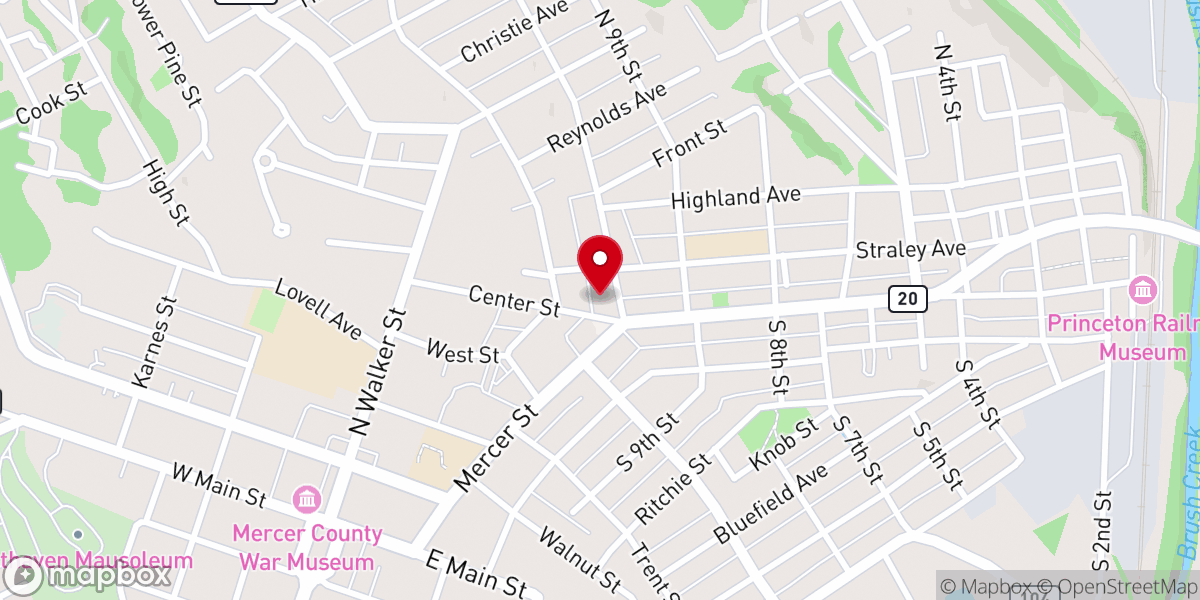 Map showing location of Family Ministries Center