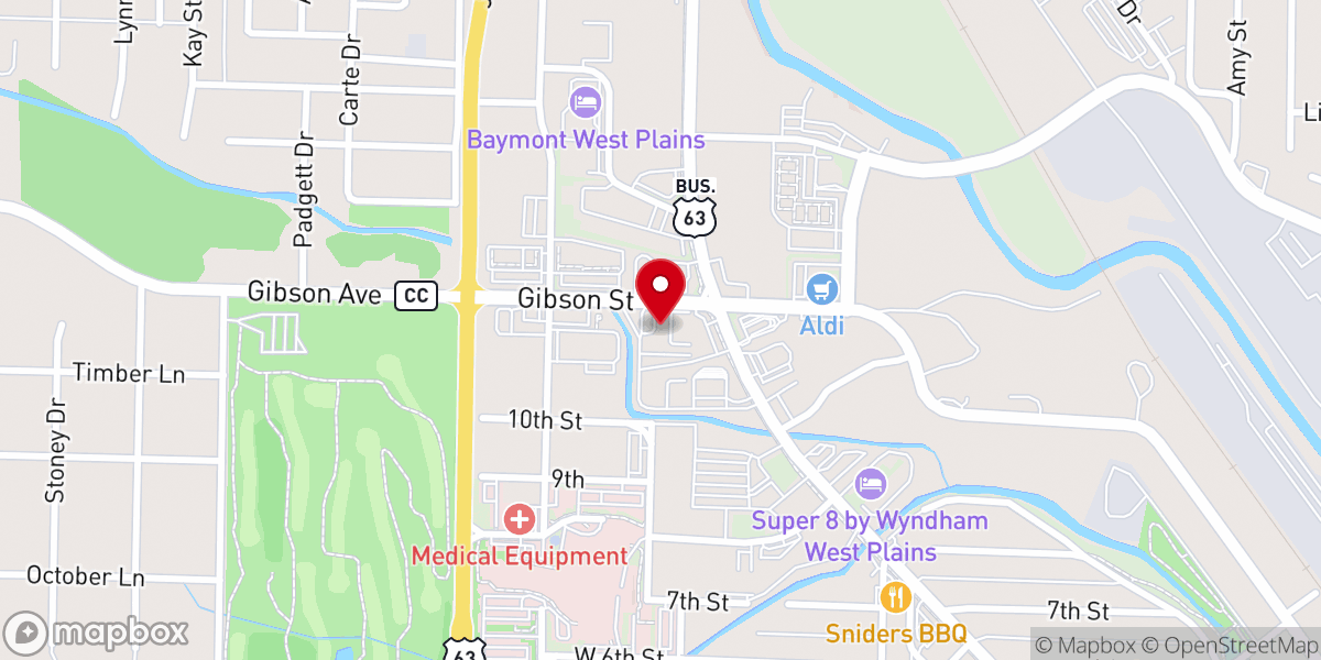 Map showing location of Party Pantry