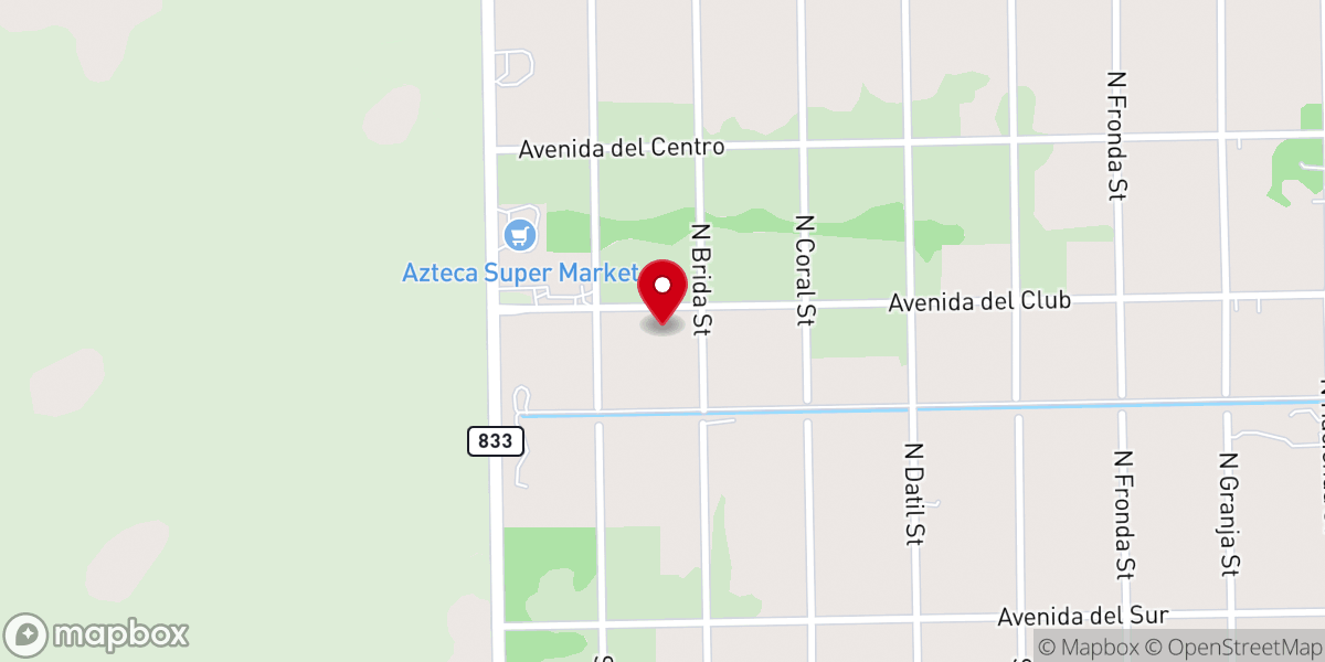 Map showing location of Iglesia Cristiana Nuevos Comienzos