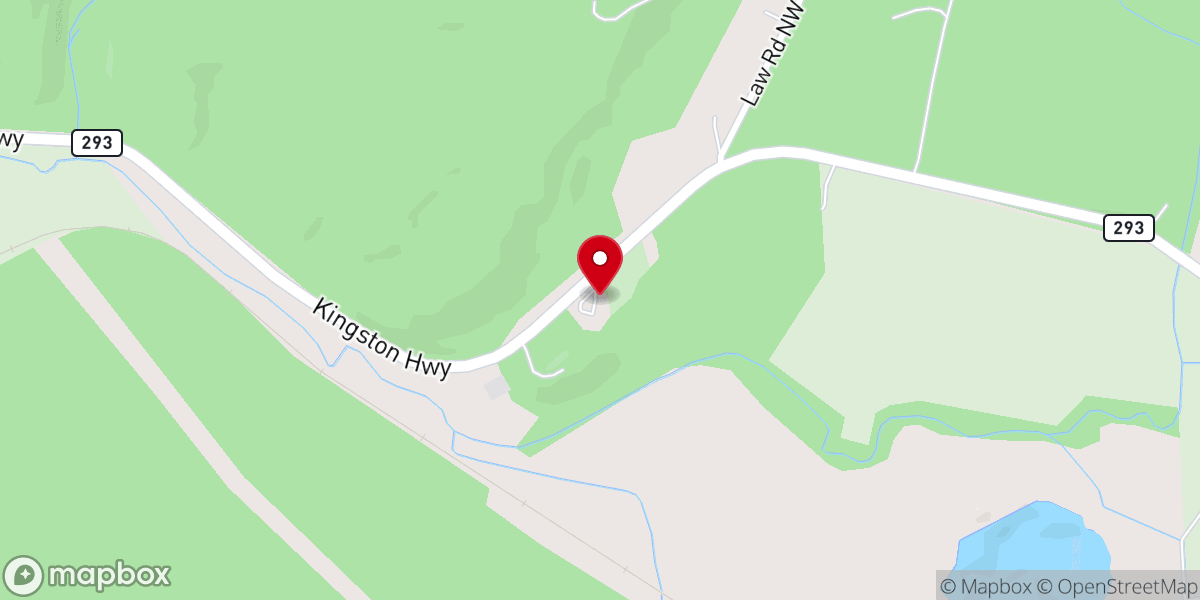 Map showing location of Mount Pisgah