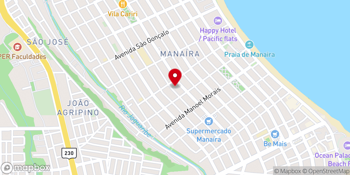 Map showing location of Igreja Betel Brasileiro