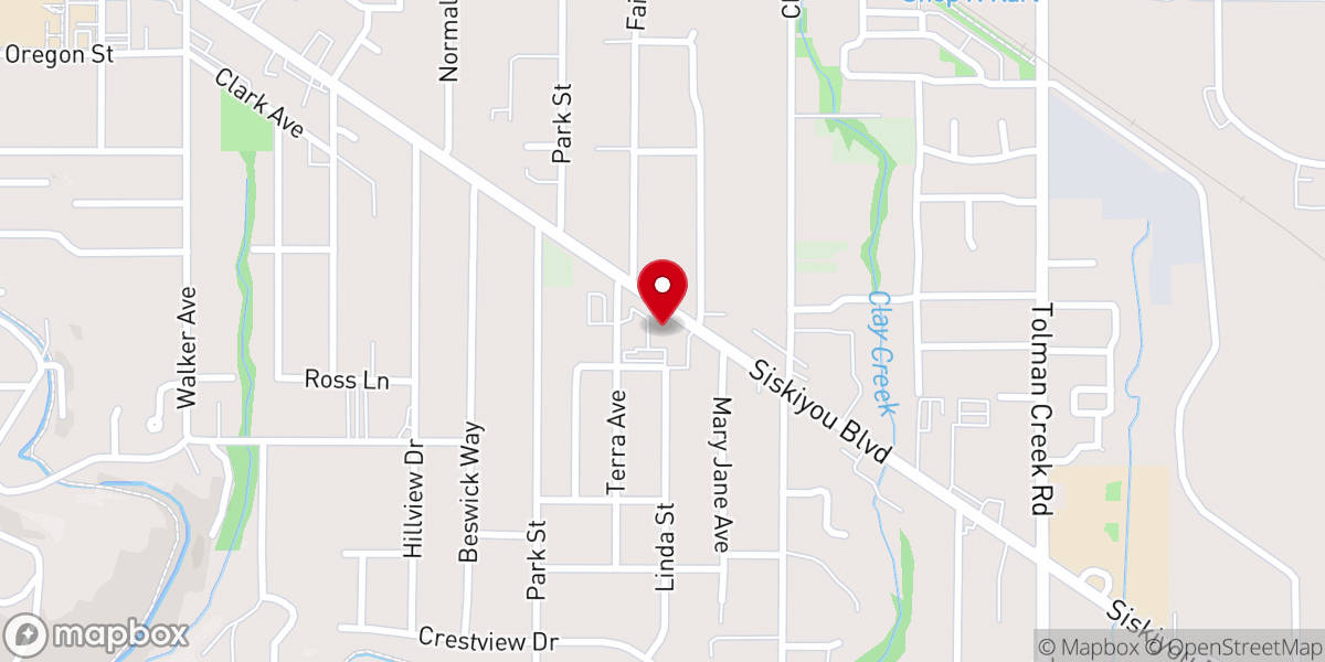 Map showing location of First Baptist Church-Ashland
