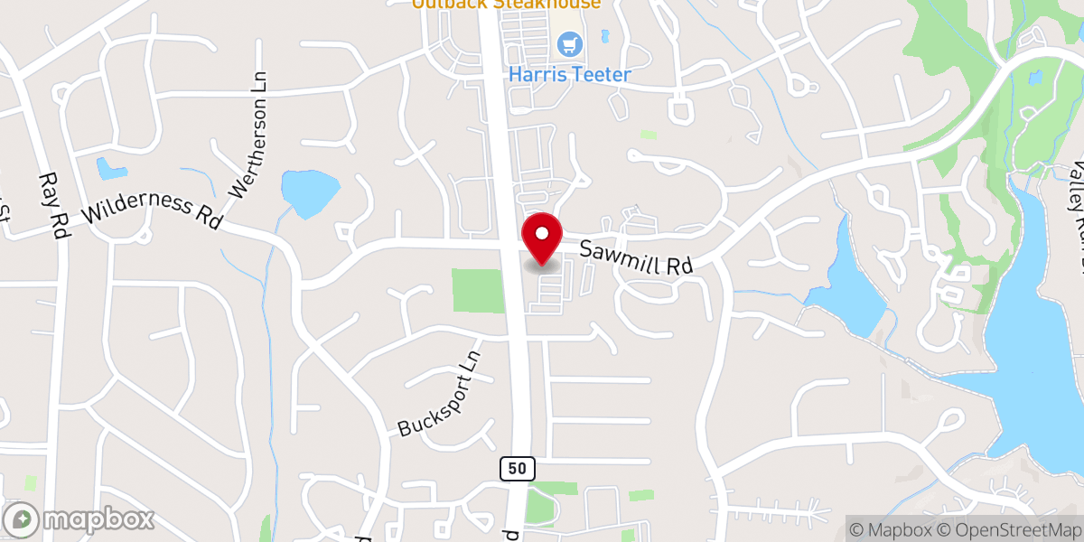 Map showing location of Good Shepherd Lutheran Church