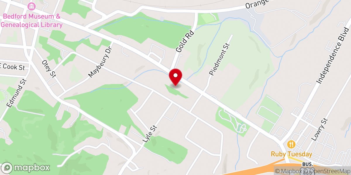 Map showing location of Cornerstone Church of Christ