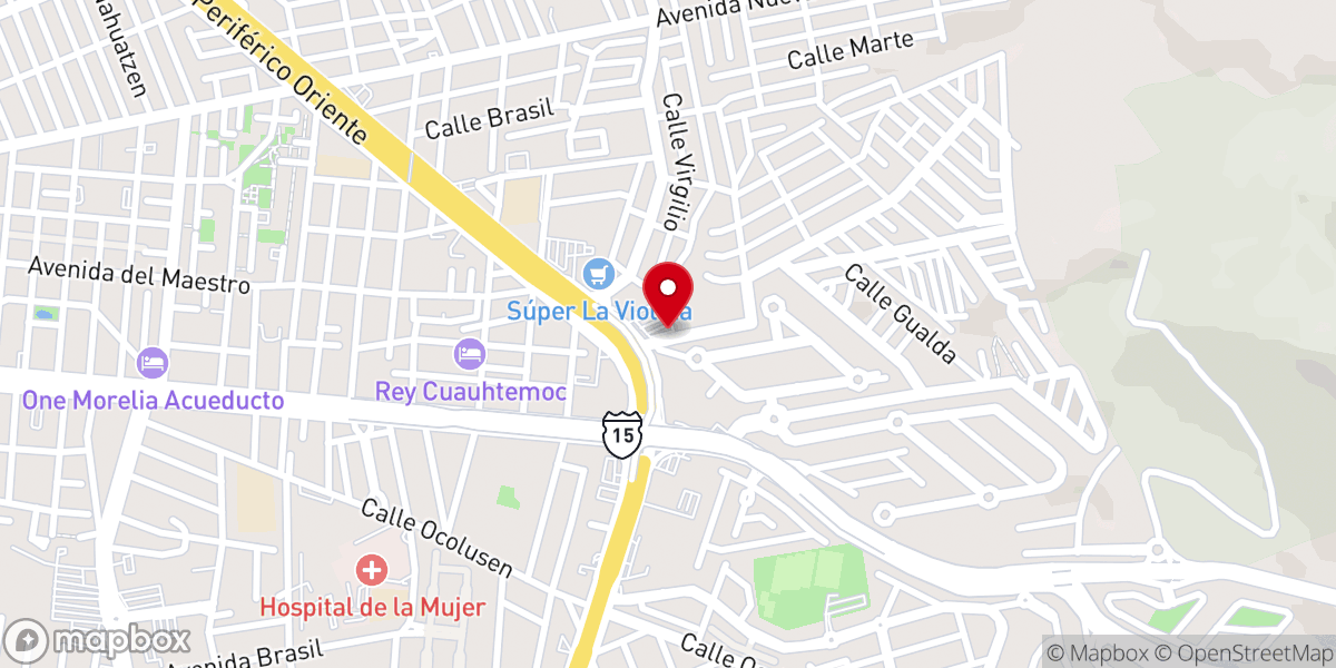 Map showing location of Más Vida