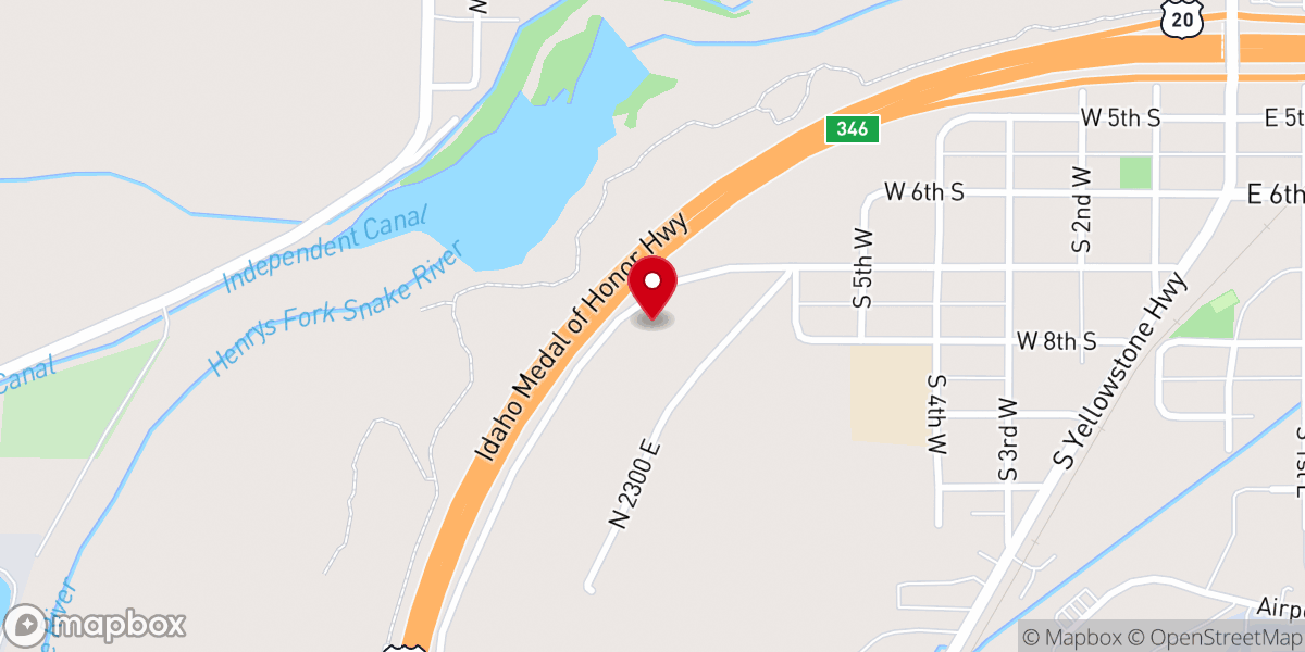 Map showing location of Citizens Community Bank