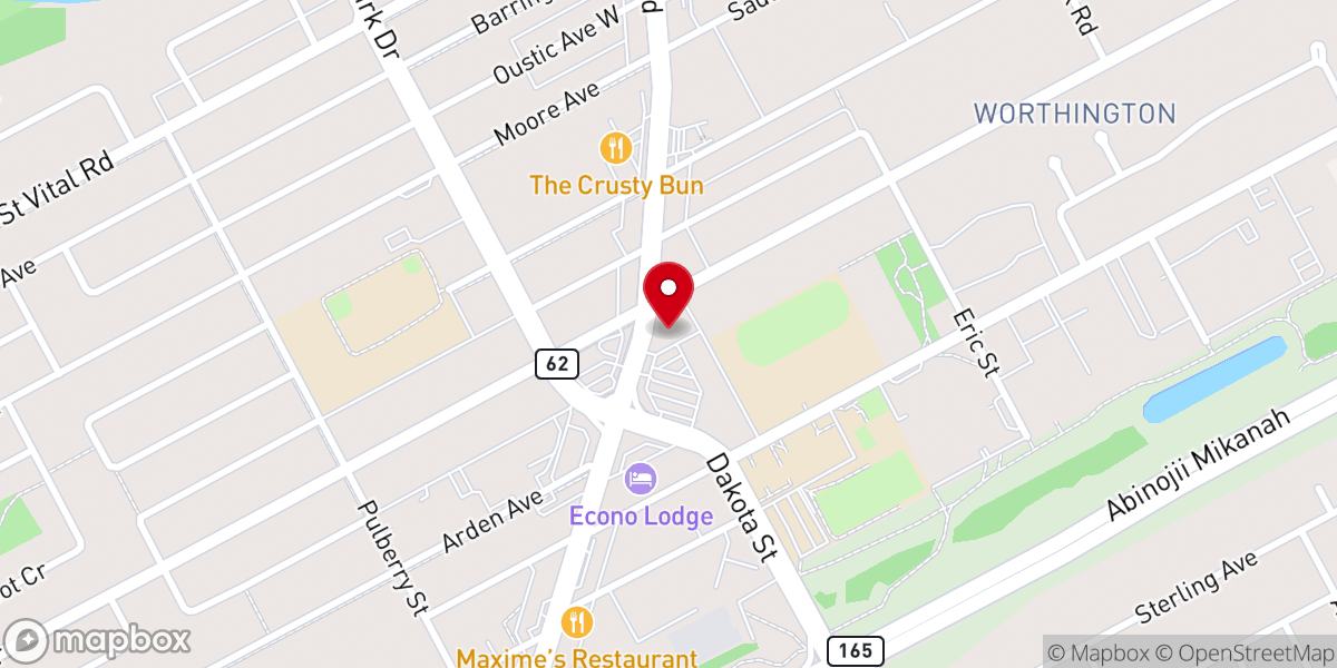 Map showing location of New Beginnings Church