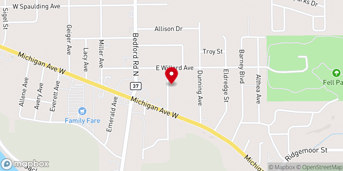 Map showing location of New Deliverance Missionary
