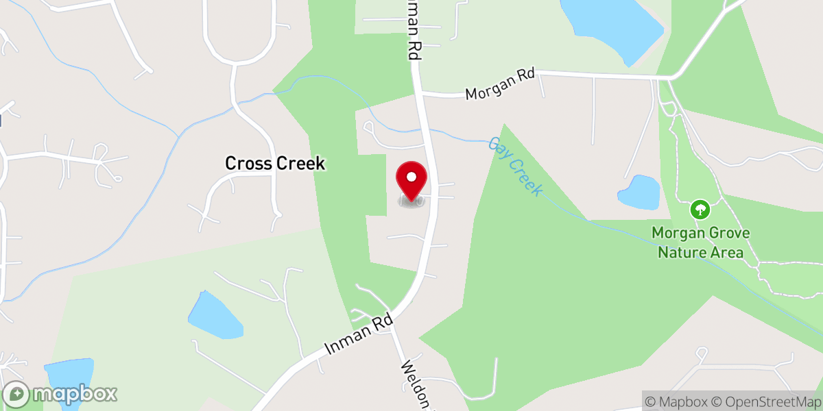 Map showing location of New Vision Church