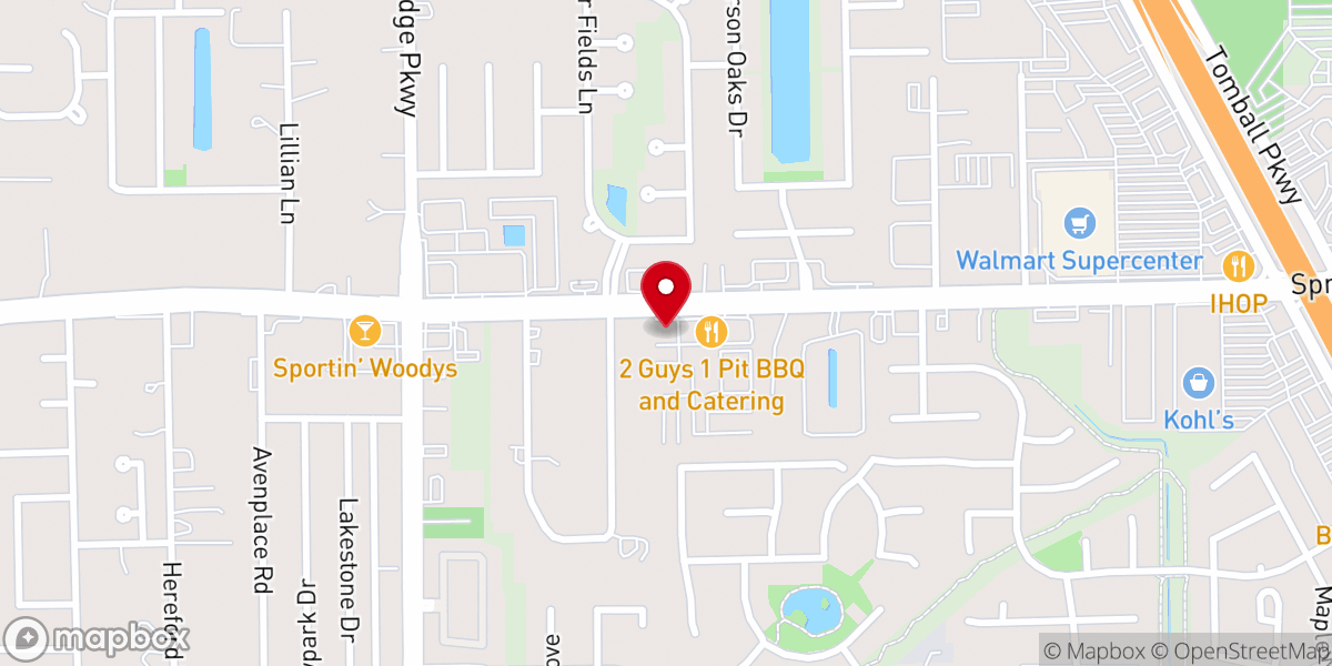 Map showing location of North Gate Church Houston