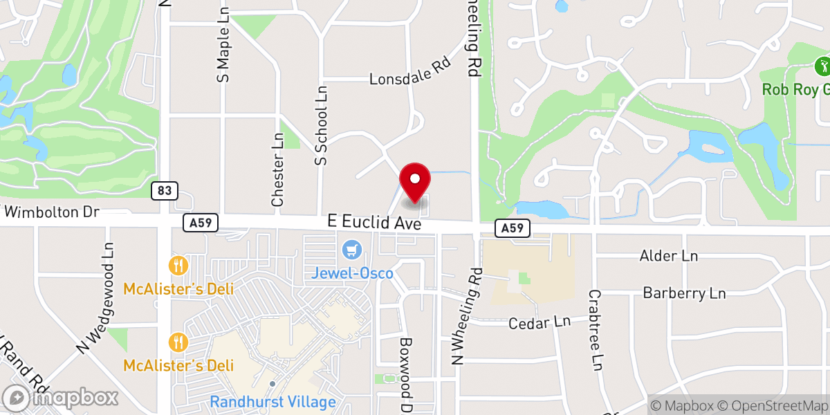 Map showing location of The Bridge Community Church